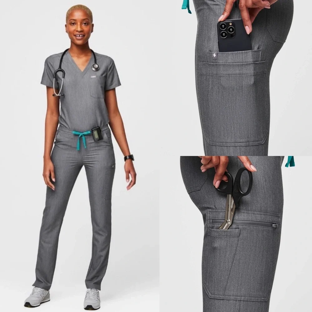 Figs‎ Yola™ Skinny Scrub Pants in Graphite